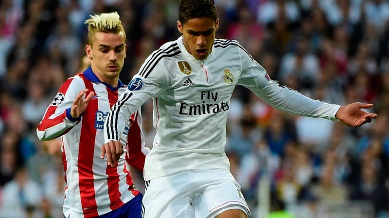 Raphaël Varane face à Antoine Griezmann