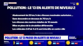 Pollution de l'air: les Bouches-du-Rhône passent en alerte de niveau 2, 