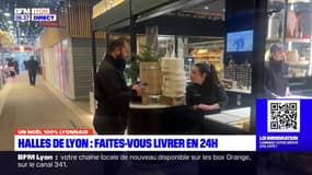 À l'approche de Noël, les Halles de Lyon proposent de se faire livrer en 24 heures