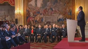 François Hollande lors de sa troisième conférence de presse.