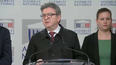 Jean-Luc Mélenchon à l'Assemblée nationale.
