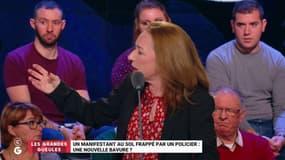 Manifestant frappé au sol par un policier - Marie-Anne Soubré : "Mais bien sûr qu'il est maîtrisé !"