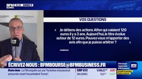 Culture Bourse : « Je détiens des actions Alfen qui valaient 120 euros il y a 3 ans. Aujourd’hui, le titre évolue autour de 12 euros. Pouvez-vous m'apporter des avis afin que je puisse arbitrer ? » par Julie Cohen-Heurton - 16/09