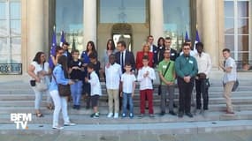Emmanuel et Brigitte Macron ont reçu des enfants autistes à l'Elysée