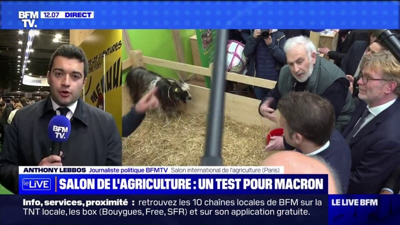 Comment est organisé le dispositif autour d'Emmanuel Macron au Salon de l'agriculture ?