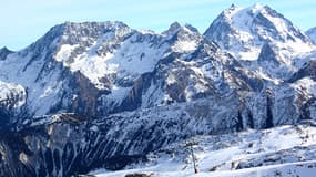 Vue de Courchevel dans les Alpes.