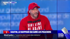 Le rappeur Kaotik 747 appelle à soutenir la police: "Je pense que toute la classe politique devait être aux côtés de nos policiers"