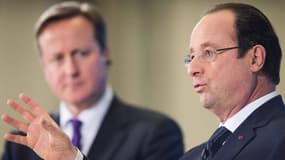 François Hollande lors de sa conférence de presse avec David Cameron vendredi.