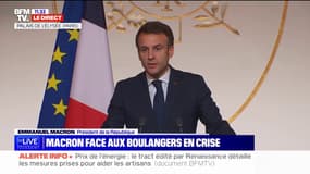 Baguette à l'Unesco: Emmanuel Macron rend hommage à une "excellence française" lors de ses vœux aux boulangers