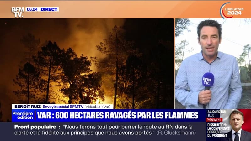 Regarder la vidéo Incendie dans le Var: 600 hectares ravagés par les flammes