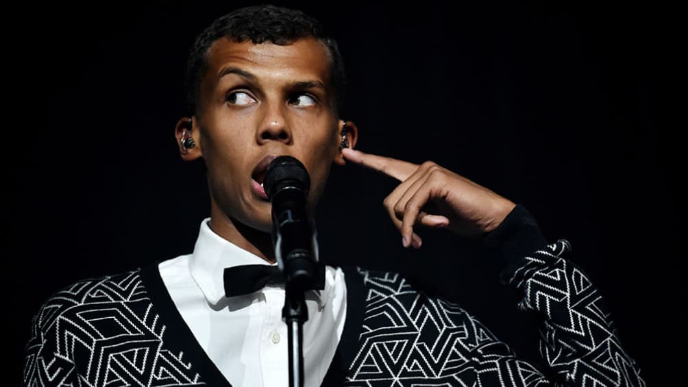 L'artiste belge Stromae, en concert à Bercy, le 17 novembre 2014