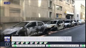 Plusieurs voitures brûlées dans le 17e arrondissement de Paris 