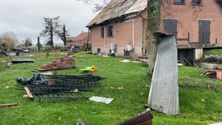 La commune de Bihucourt (Pas-de-Calais) a été touchée par une tornade le 23 octobre 2022. 