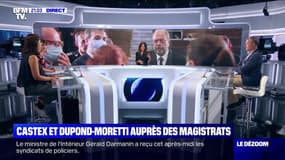 Jean Castex et Éric Dupond-Moretti auprès des magistrats - 08/07