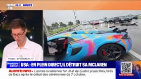 Un influenceur américain se crashe en direct avec sa McLaren