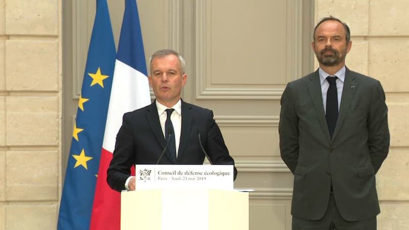 François de Rugy et Edouard Philippe, le 23 mai 2019 à l'Elysée. 