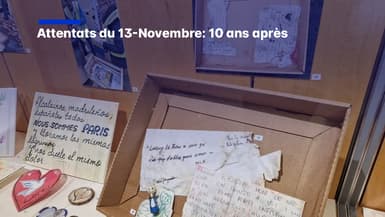 Sélection d'archives des mémoriaux du 13-Novembre exposées aux Archives de Paris