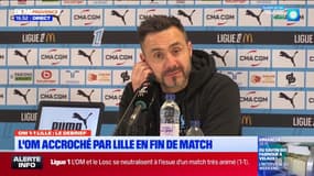 OM-Losc: "Un grand match contre une grande équipe", salue Roberto de Zerbi