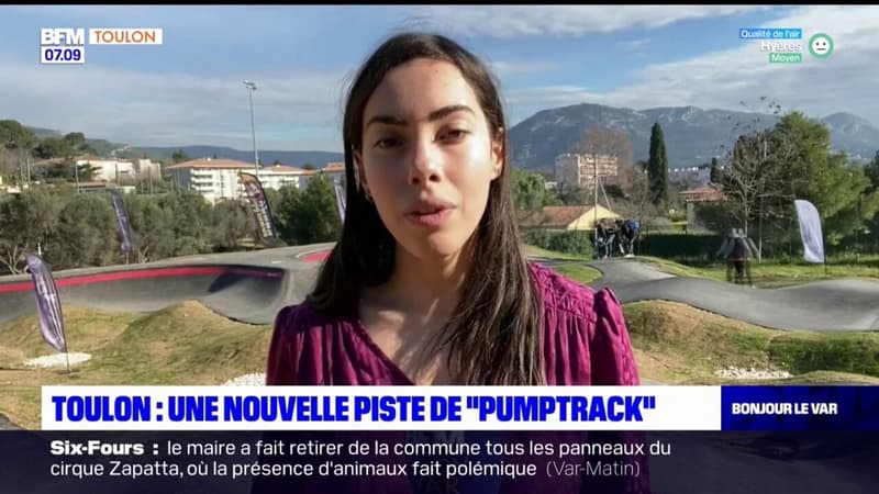 Toulon: la nouvelle piste de pumptrack a été inaugurée ce mercredi