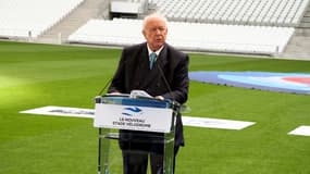 Jean-Claude Gaudin au Vélodrome, le 16 octobre 2014