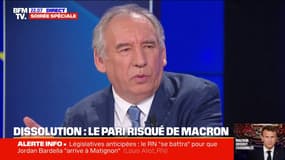 Dissolution de l'Assemblée nationale: "Je trouve ça courageux" explique François Bayrou