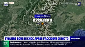 Eygliers sous le choc après l'accident de moto 