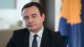 Le Premier ministre du Kosovo, Albin Kurti, le 7 février 2024 à Pristina