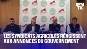 La conférence de presse des Jeunes agriculteurs et de la FNSEA après les annonces du gouvernement en intégralité