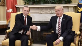 Recep Tayyip Erdogan et Donald Trump à la Maison blanche en 2017.