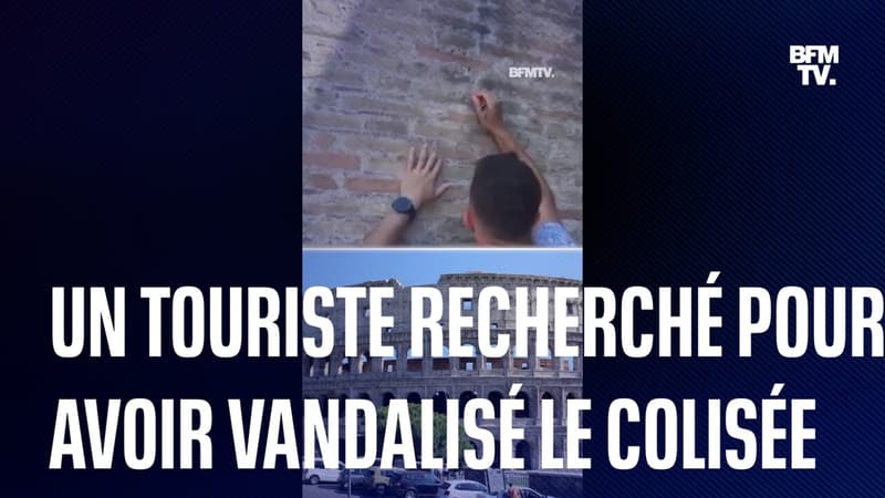 Italie: un touriste recherché pour avoir vandalisé le Colisée