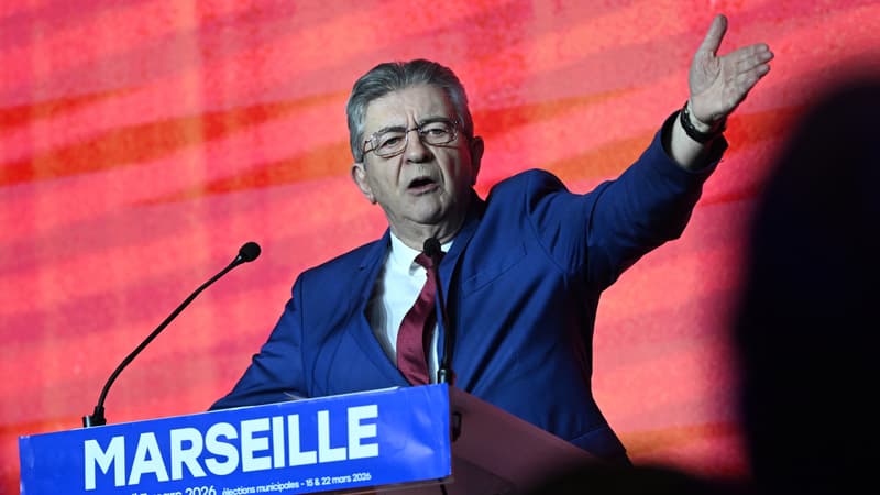 Municipales à Marseille: présent dans la cité phocéenne pour soutenir Sébastien Delogu, Jean-Luc Mélenchon se pose en barrage contre "la vague brune"