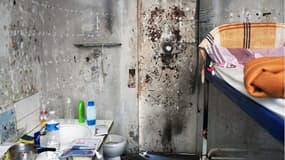 Marseille: une cellule représentative de l'état de délabrement de la prison des Baumettes