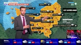 Météo Normandie: un jeudi très pluvieux et venteux, 16°C à Caen