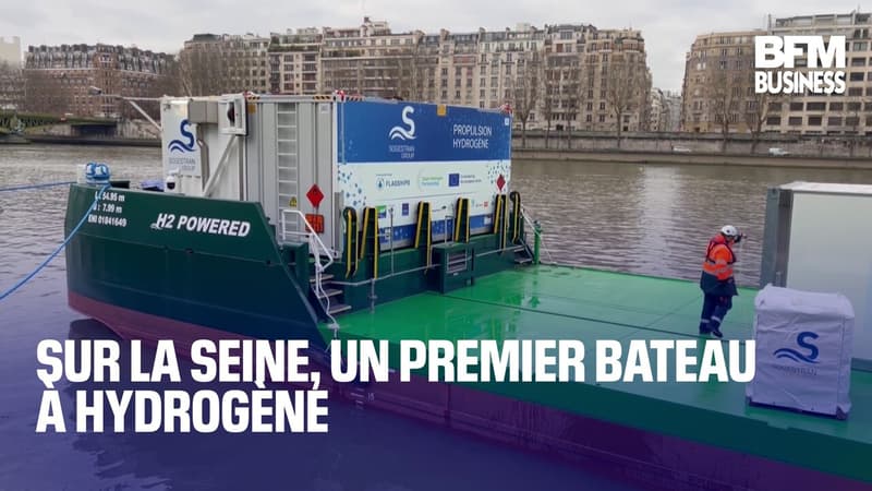 Sur la Seine, un premier bateau à hydrogène