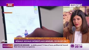 Réseaux sociaux interdits aux mineurs: "On est face à une situation de dépendance dans les outils numériques", affirme Clara Chappaz, ministre du Numérique