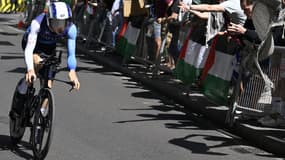 Un coureur d'Israel-Premier Tech sur la Vuelta, le 14 septembre 2025