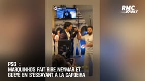 PSG: Marquinhos fait bien rire Neymar et Gueye sur une Capoeira