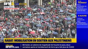 Maroc: Manifestation de soutien au peuple palestinien à Rabat
