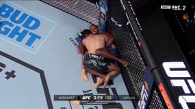 Taylor Lapilus bloqué par Farid Basharat, UFC Fight Night, 13 janvier 2024