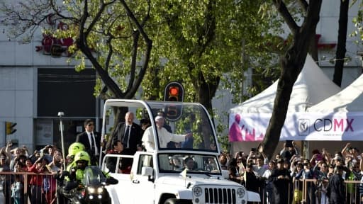 Le pape François le 14 février 2016 à Mexico