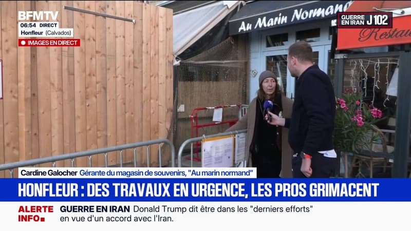 Face à un risque d'effondrement, la ville d'Honfleur est en travaux et pénalise les commerçants