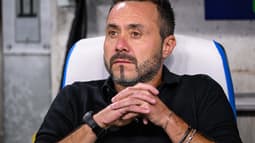 Roberto De Zerbi lors du match OM-Ajax Amsterdam (4-0, Ligue des champions), le 30 septembre 2025