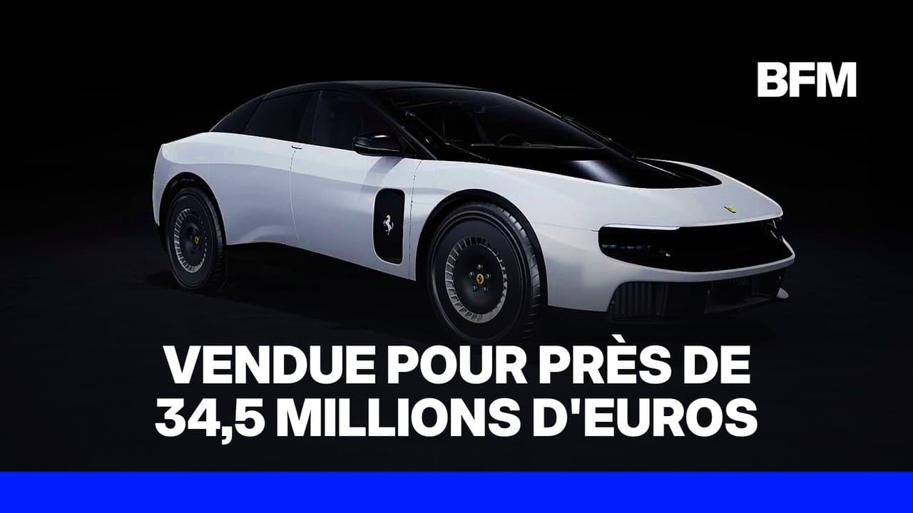 La toute première Ferrari électrique vendue 40 millions de dollars aux enchères