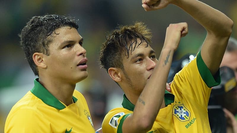 Thiago Silva et Neymar