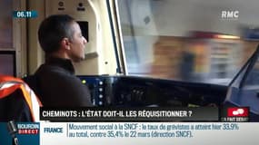 Cheminots: l'Etat doit-il les réquisitionner? Ca fait débat sur RMC