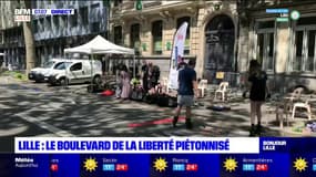 Lille: le boulevard de la Liberté piétonnisé