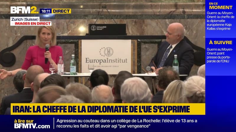 Iran: "Nous essayons d'aider avec les outils que nous avons entre nos mains", déclare la vice-présidente de la Commission européenne, Kaja Kallas