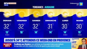 Jusqu'à 34°C attendus ce week-end en Provence