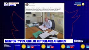 Menton: Yves Juhel, le maire, de retour aux affaires
