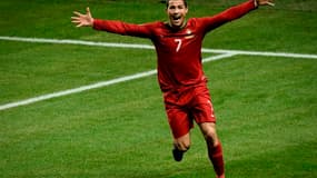 Cristiano Ronaldo, auteur d'un triplé face à la Suède mardi soir